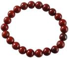 Couverture du livre « Bracelet perles rondes jaspe rouge ; 8 mm (lot de 3) » de  aux éditions Dg-exodif