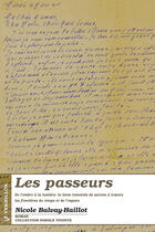 Couverture du livre « Les passeurs » de Balvay-Haillot Nicol aux éditions Éditions Du Vermillon