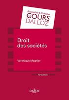 Couverture du livre « Droit des sociétés (10e édition) » de Veronique Magnier aux éditions Dalloz