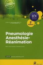 Couverture du livre « Pneumologie anesthesie reanimation » de Pradel Editeur aux éditions Pradel
