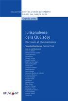 Couverture du livre « Jurisprudence de la CJUE 2019 ; décisions et commentaires » de Fabrice Picod et Collectif aux éditions Bruylant