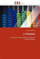 Couverture du livre « Li shanlan » de Salloum Zaynab aux éditions Editions Universitaires Europeennes