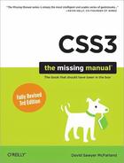 Couverture du livre « CSS3: The Missing Manual » de David Sawyer Mcfarland aux éditions O'reilly Media