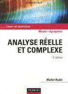 Couverture du livre « Analyse réelle et complexe (3e édition) » de Walter Rudin aux éditions Dunod
