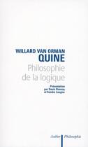 Couverture du livre « Philosophie de la logique » de Willard Van Orman Quine aux éditions Aubier