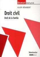 Couverture du livre « Droit civil ; droit de la famille » de Alain Benabent aux éditions Lgdj