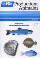 Couverture du livre « Sante Des Especes Aquacoles. Dossier Inra Productions Animales Numero Special Juillet 2007 » de Pouliquen H aux éditions Inra