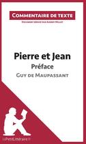 Couverture du livre « Pierre et Jean de Maupassant ; préface » de Audrey Millot aux éditions Lepetitlitteraire.fr