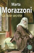 Couverture du livre « La note secrète » de Marta Morazzoni aux éditions A Vue D'oeil