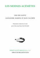 Couverture du livre « Les moines acemetes » de Baguenard Jean-Marie aux éditions Bellefontaine
