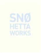 Couverture du livre « Snohetta works » de Snoehetta/Lootsma aux éditions Lars Muller