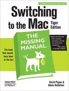 Couverture du livre « Switching to the Mac: the missing manual, panther edition » de Pogue David aux éditions O Reilly