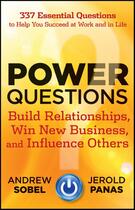 Couverture du livre « POWER QUESTIONS » de Andrew Sobel et Jerold Panas aux éditions Wiley