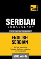 Couverture du livre « Serbian vocabulary for English speakers - 5000 words » de Andrey Taranov aux éditions T&p Books