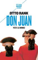 Couverture du livre « Don Juan ; le double » de Rank Otto aux éditions Payot