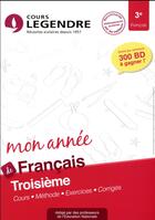 Couverture du livre « Cours legendre francais troisieme mon annee » de Presles G aux éditions Edicole