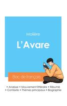 Couverture du livre « Réussir son Bac de français 2024 : Analyse de L'Avare de Molière » de Moliere aux éditions Bac De Francais