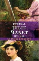 Couverture du livre « Journal ; 1893-1899 » de Julie Manet aux éditions Mercure De France