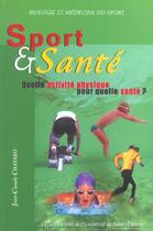 Couverture du livre « Sport et sante » de Chatard Jc aux éditions Pu De Saint Etienne