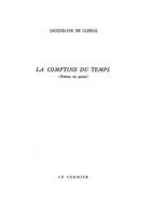 Couverture du livre « La comptine du temps » de De Clerck Jacqueline aux éditions Cormier