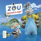 Couverture du livre « Zou apprend à nager » de Loic Audrain et Sandra Lebrun aux éditions Larousse