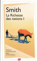 Couverture du livre « La richesse des nations » de Adam Smith aux éditions Flammarion