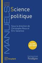 Couverture du livre « Science politique » de Savarese E. aux éditions Bruylant