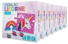 Couverture du livre « Pack string art licorne 7ex. » de  aux éditions Cartotheque Egg