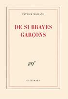 Couverture du livre « De si braves garçons » de Patrick Modiano aux éditions Gallimard