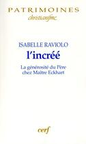 Couverture du livre « L'incree » de Raviolo Isabelle aux éditions Cerf