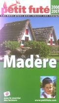 Couverture du livre « Madère (édition 2006/2007) » de Collectif Petit Fute aux éditions Le Petit Fute