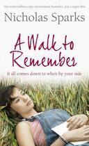 Couverture du livre « A WALK TO REMEMBER » de Nicholas Sparks aux éditions Sphere