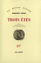 Couverture du livre « Trois etes » de Lymperaki Margarita aux éditions Gallimard