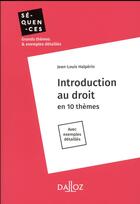Couverture du livre « Introduction au droit » de Jean-Louis Halperin aux éditions Dalloz