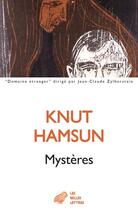 Couverture du livre « Mystères » de Knut Hamsun aux éditions Belles Lettres