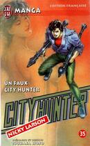 Couverture du livre « City Hunter T.35 ; un faux pour City Hunter » de Tsukasa Hojo aux éditions J'ai Lu