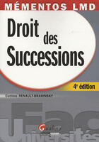 Couverture du livre « Droit des successions » de Renault-Brahinsky Co aux éditions Gualino