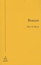 Couverture du livre « Brasure » de Alain Le Beuze aux éditions Apogee