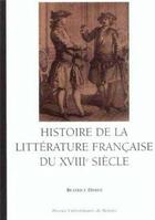 Couverture du livre « Histoire de la littérature française DU 18E SIECLE » de Pur aux éditions Pu De Rennes