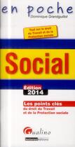 Couverture du livre « Social (édition 2014) » de Dominique Grandguillot aux éditions Gualino