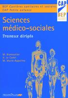 Couverture du livre « Sciences Medico-Sociales ; Bep 2e Professionnelle ; Travaux Diriges » de Martine Blamoutier aux éditions Casteilla