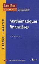 Couverture du livre « Mathématiques financières » de Catherine Deffains-Crapsky aux éditions Breal