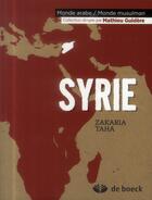 Couverture du livre « Syrie » de Zakaria Taha aux éditions De Boeck Superieur