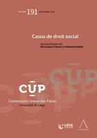 Couverture du livre « Casus de droit social » de Fabienne Kefer et Veronique D' Huart et Collectif aux éditions Anthemis