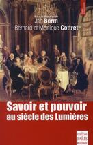 Couverture du livre « Savoir et pouvoir au siècle des Lumières » de  aux éditions Paris