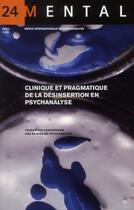 Couverture du livre « Clinique et pragmatique de la désinsertion en psychanalyse » de  aux éditions La Cause Du Desir