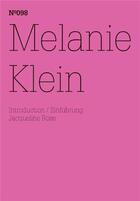 Couverture du livre « Documenta 13 vol 98 melanie klein /anglais/allemand » de Melanie Klein aux éditions Hatje Cantz