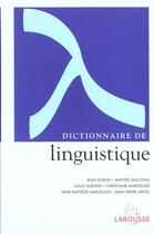 Couverture du livre « Dictionnaire De Linguistique » de  aux éditions Larousse