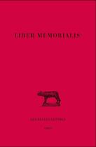 Couverture du livre « Liber memorialis (carnet aide-mémoire) » de  aux éditions Belles Lettres