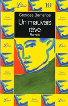 Couverture du livre « Mauvais reve (un) - - roman » de Georges Bernanos aux éditions J'ai Lu